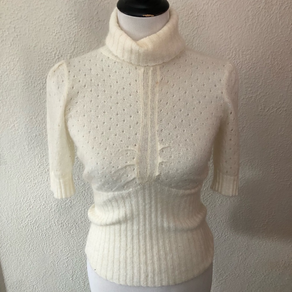 Moda International Mohair Turtle Neck Sweater: S